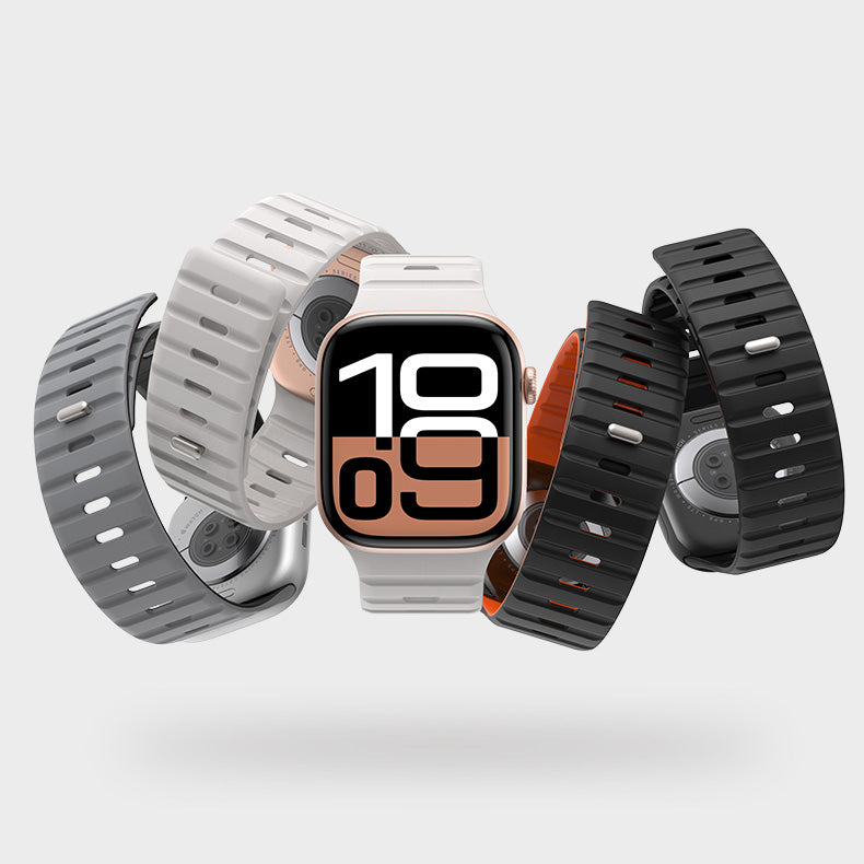 VOKAMO Universal Fit Silicone Magnetic Apple Watch Bands For Apple Watch