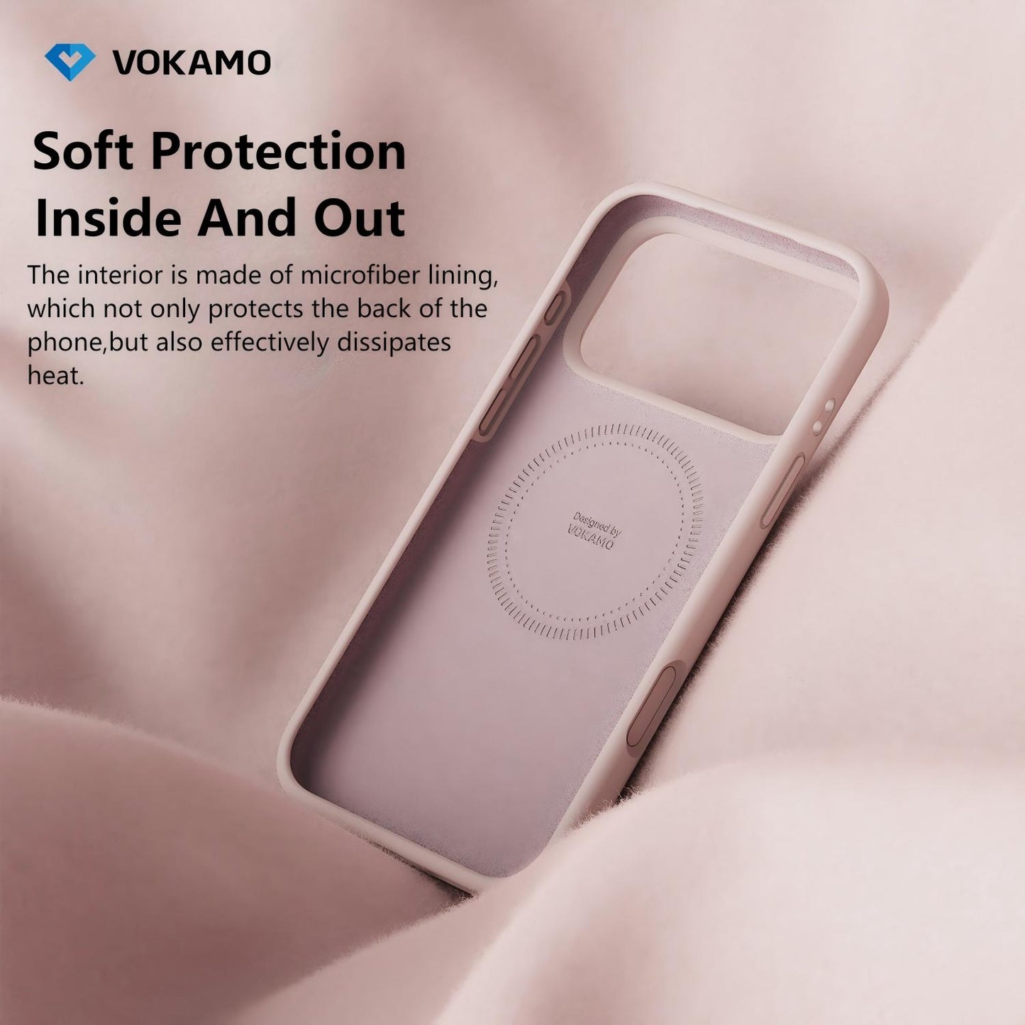 For iPhone 17 Pro Liquid Silicone MagSafe Magnetic Phone Case for iPhone 17 Pro Max - VOKAMO