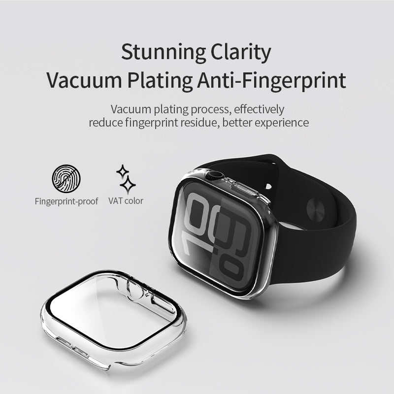 VOKAMO Watch Bumper Case with Tempered Glass Compatible with Apple Watch 42mm 46mm