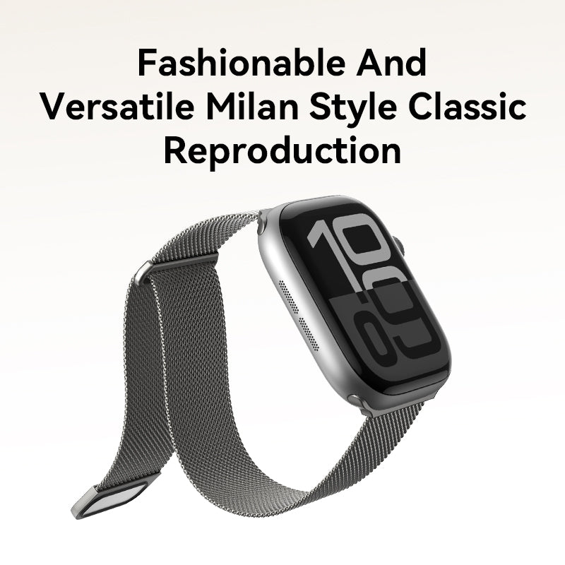VOKAMO Milanese Loop Magnetic Clasp Steel Metal Mesh Milanese Bracelet Watch Band Strap