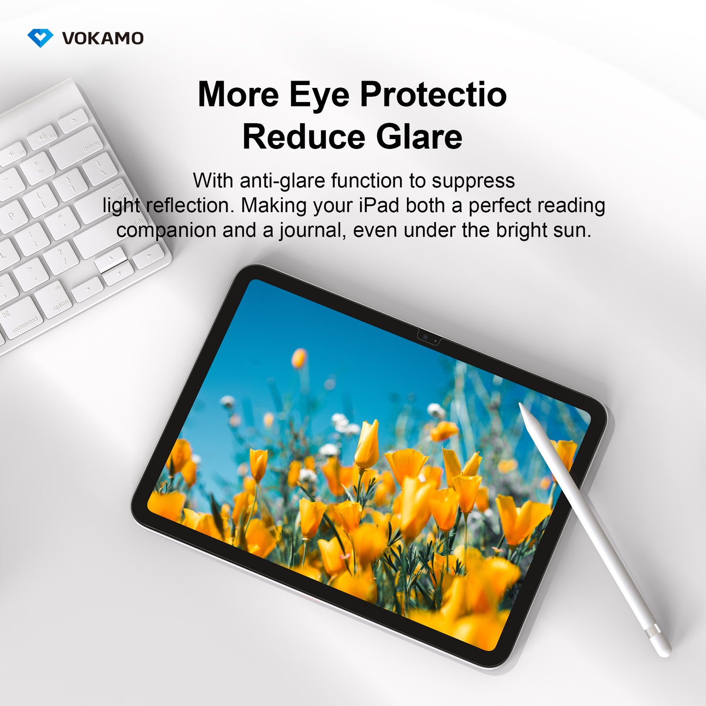 VOKAMO iPad 10.9"Paper Feel Screen Protector for iPad 10.9" 2022,Write and Draw Like on Paper