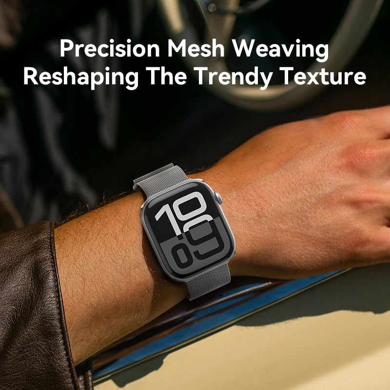 VOKAMO Milanese Loop Magnetic Clasp Steel Metal Mesh Milanese Bracelet Watch Band Strap