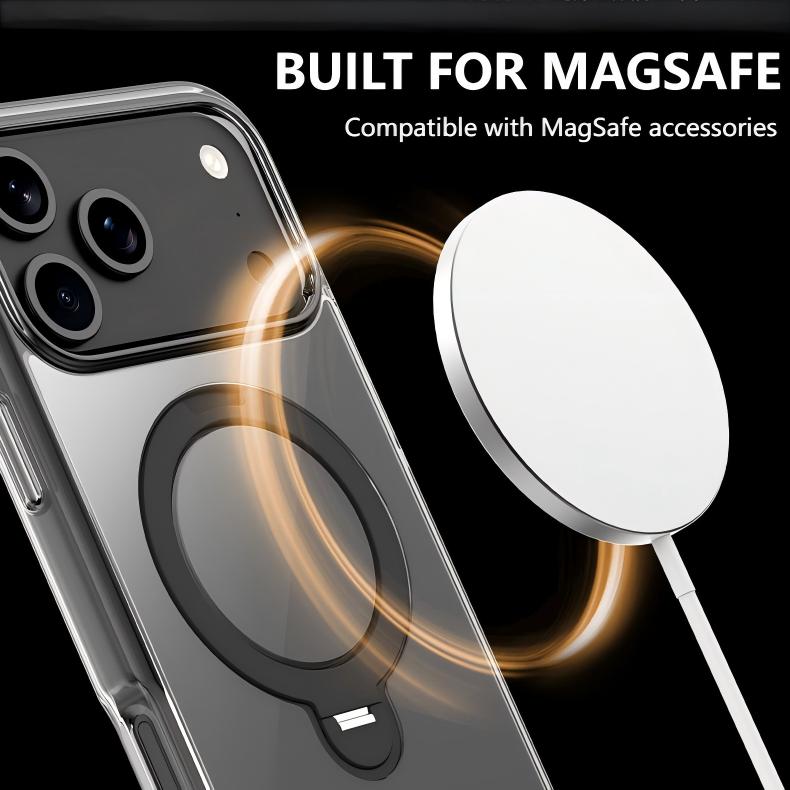 Stand Guard Protective Case for iPhone 17 MagSafe Compatible Drop Test Phone Case for iPhone 17 Pro Max -VOKAMO