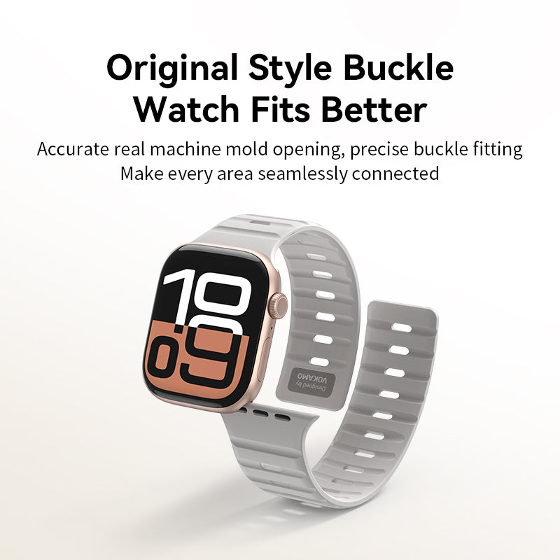 VOKAMO Universal Fit Silicone Magnetic Apple Watch Bands For Apple Watch