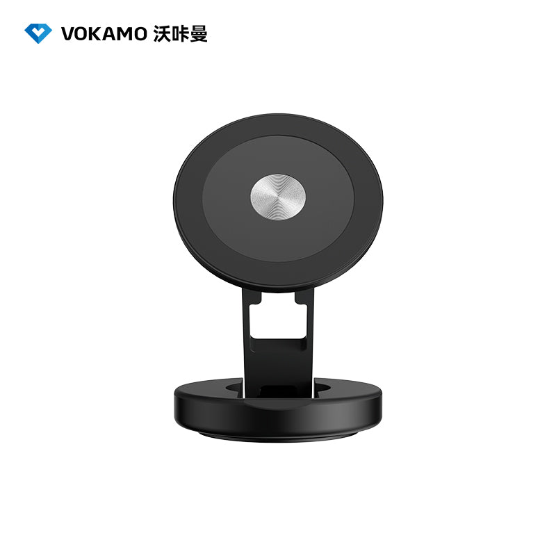 VOKAMO for MagSafe Car Mount Foldable Magnetic Phone Holder for Car Dashboard, Strong Magnets Car Phone Holder Mount Compatible iPhone 16 Pro Max 15 14 13 12,Samsung - MagSafe Car Accessories