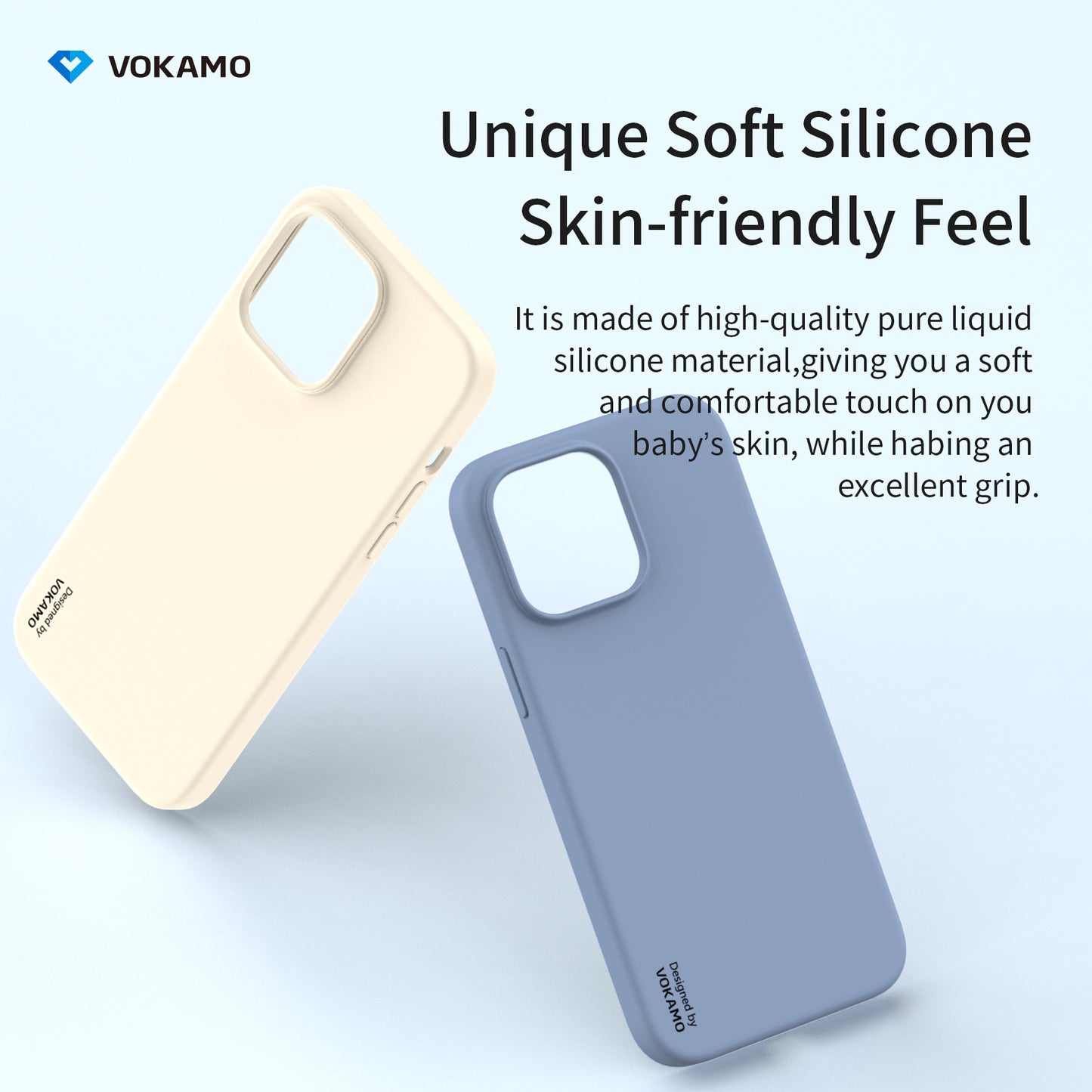 VOKAMO Silicone Case with MagSafe for iPhone 14 Pro Max/14/14 Pro/14 Plus