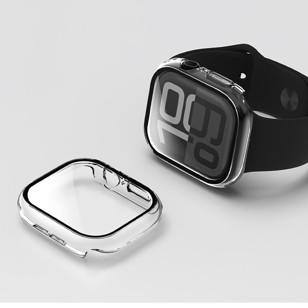 VOKAMO Watch Bumper Case with Tempered Glass Compatible with Apple Watch 42mm 46mm