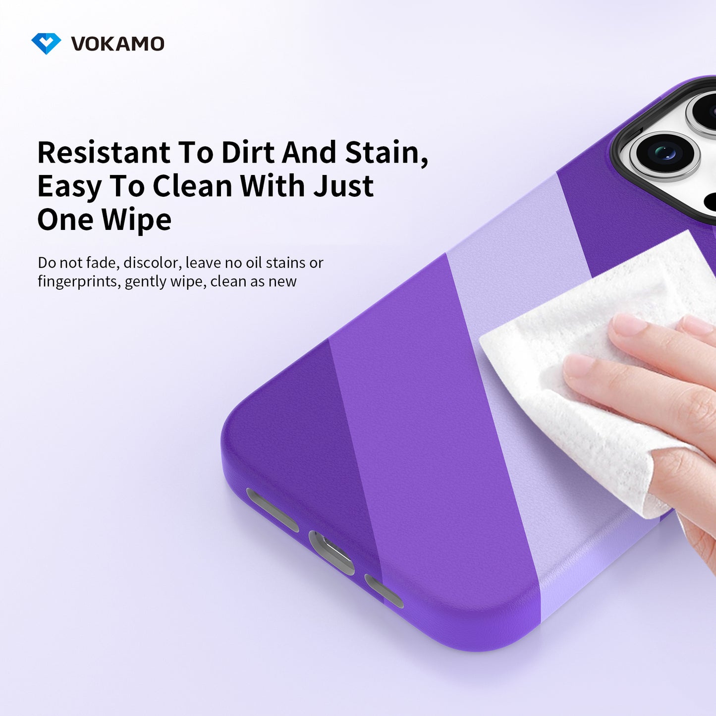 VOKAMO iPhone 15 Magnetic Case Colourful PU Case With MagSafe For iPhone 15 Pro Max/15 Pro/15 Plus/15