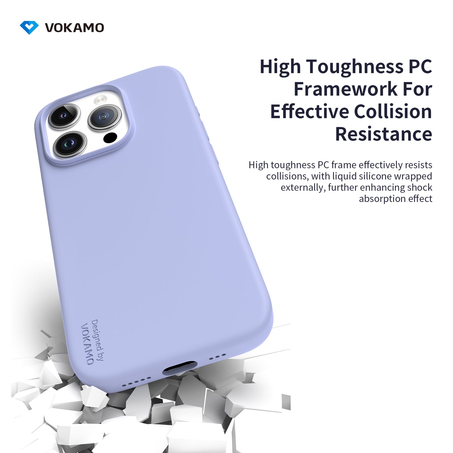 VOKAMO Silicone iPhone Magnetic Case Soft Protective Case Cover For iPhone 15/15 Pro Max/15 Pro/15 Plus