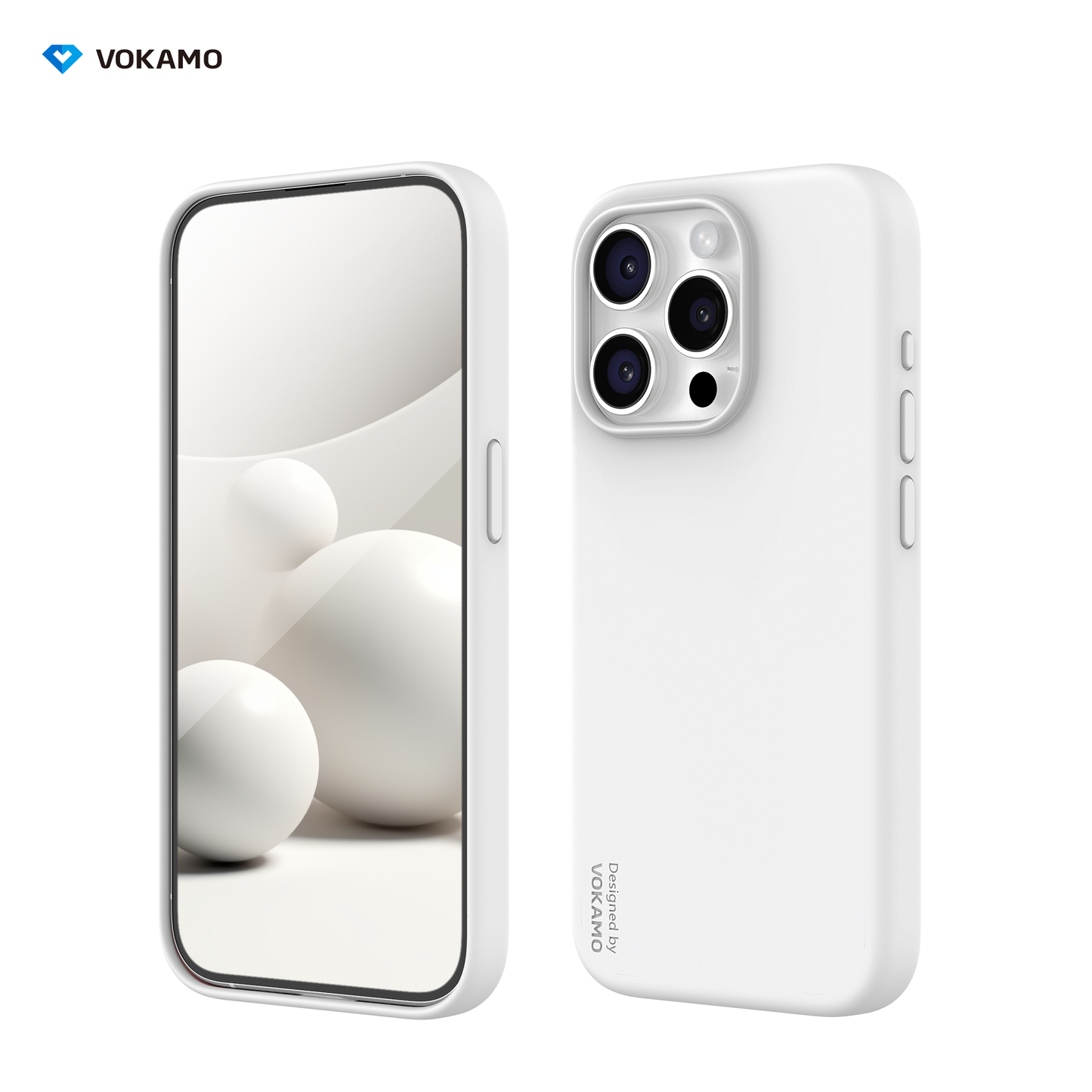 VOKAMO Silicone iPhone Magnetic Case Soft Protective Case Cover For iPhone 15/15 Pro Max/15 Pro/15 Plus