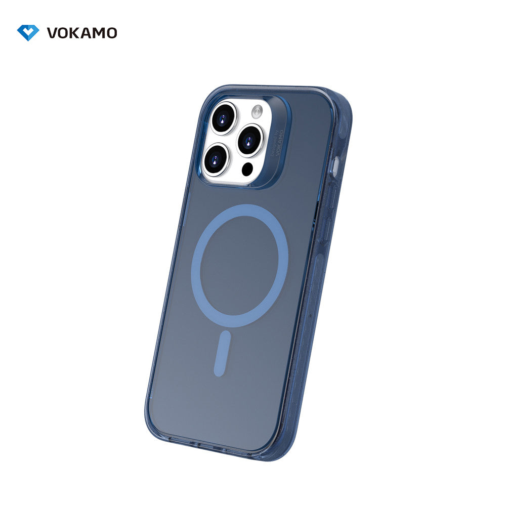 VOKAMO Shockproof iPhone 15 Case Magnetic Clear Case with MagSafe for iPhone 15 Pro Max/15 Plus/15/15 Pro