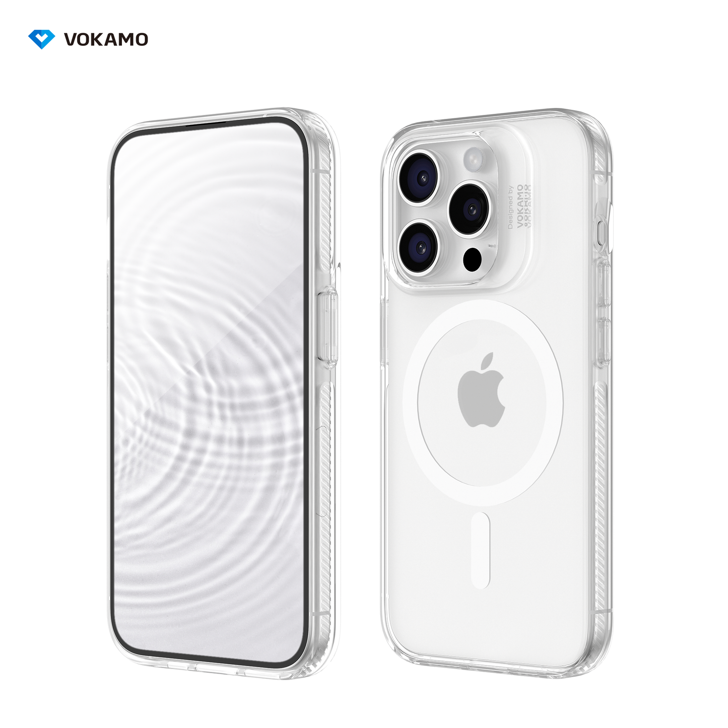 VOKAMO Clear Shockproof Magnetic Case For iPhone 15 Pro Max 15 Pro iPhone 15 Case