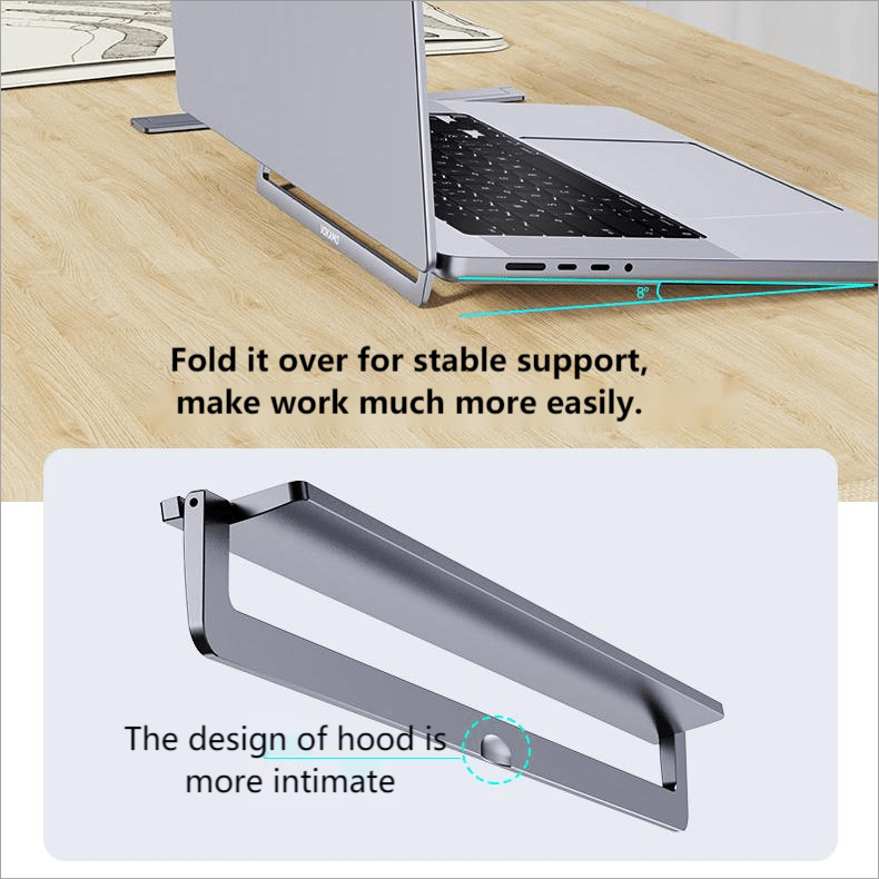 Invisible Ulta - Thin Laptop Stand Adhesive Portable - VOKAMO
