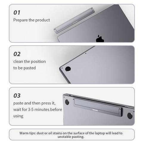 Invisible Ulta - Thin Laptop Stand Adhesive Portable - VOKAMO