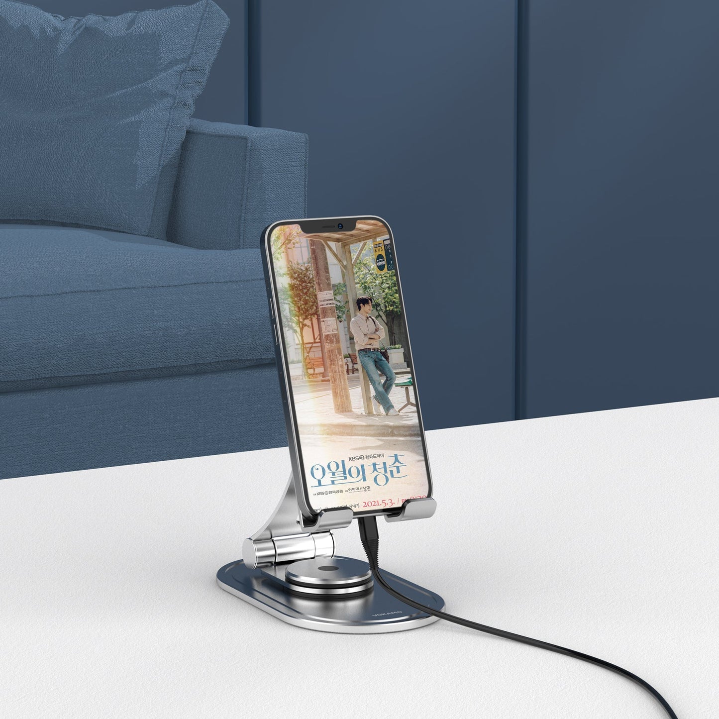 Phone Holder Stand Mounnt,Foldable Aluminum Alloy Adjustable - VOKAMO