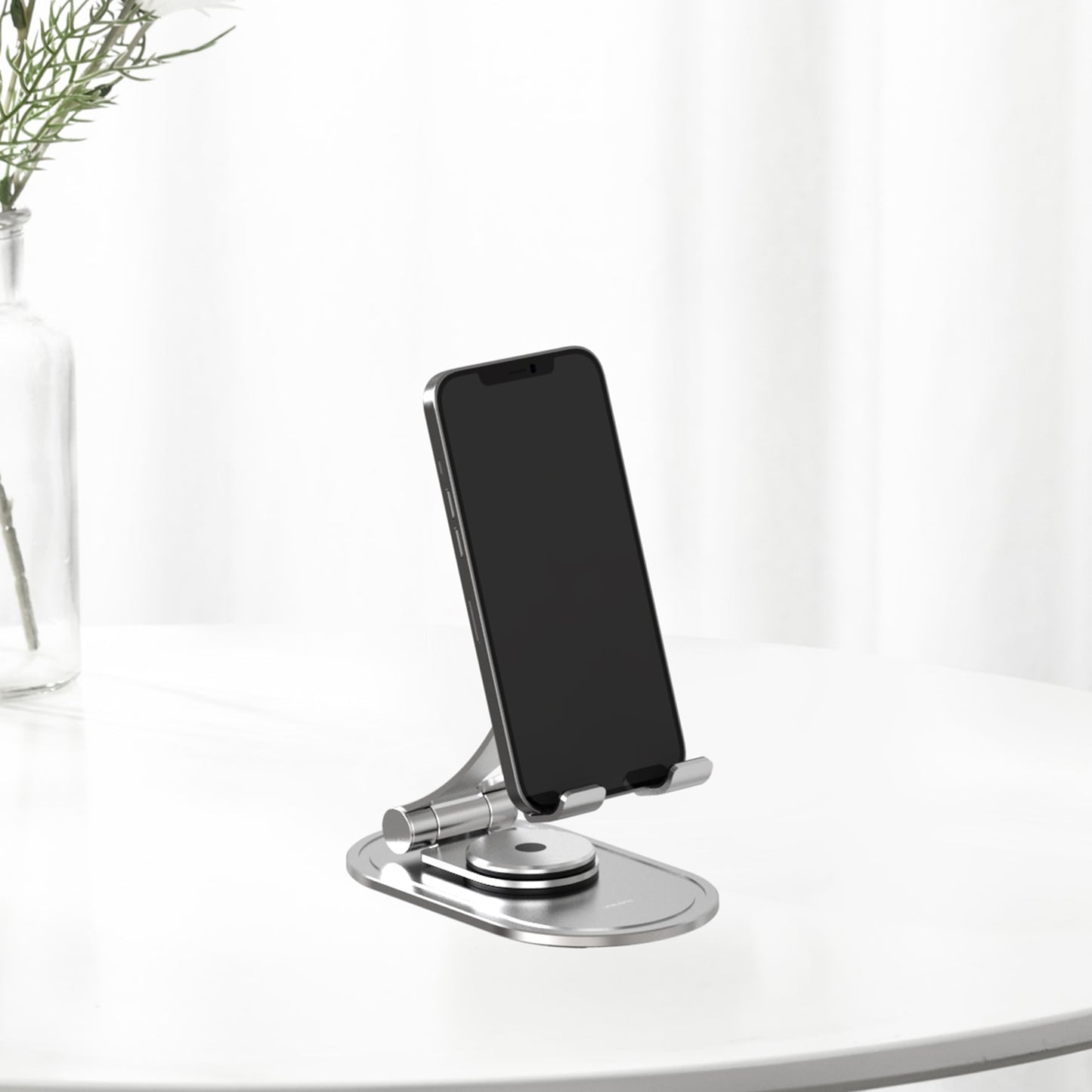 Phone Holder Stand Mounnt,Foldable Aluminum Alloy Adjustable - VOKAMO