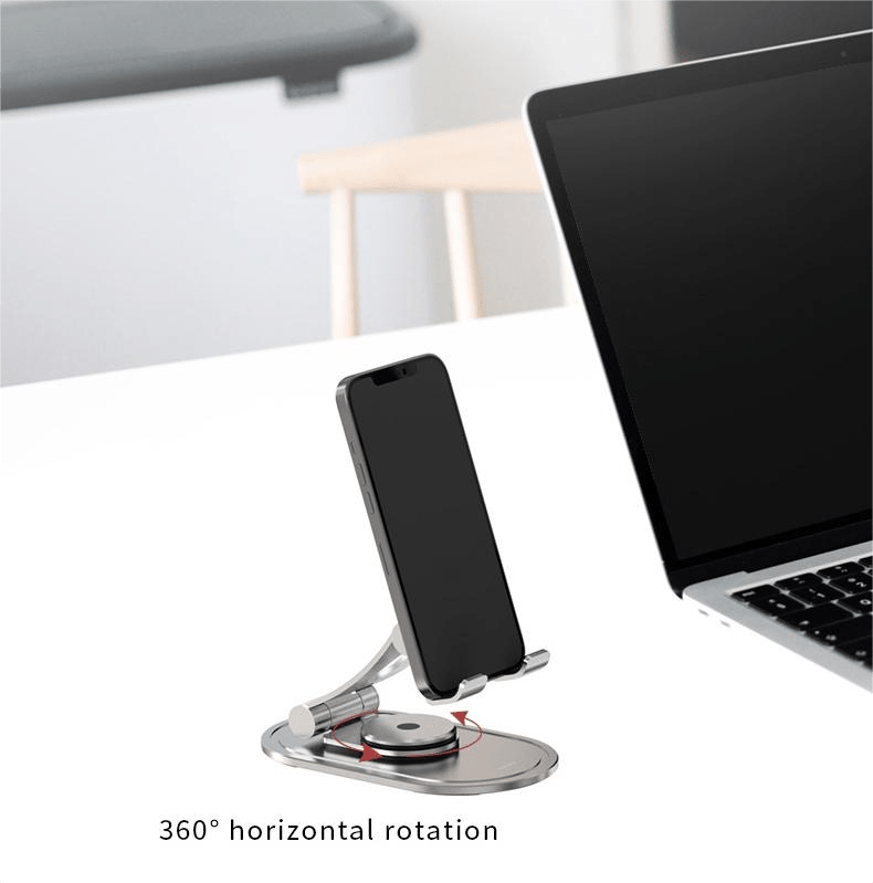 Phone Holder Stand Mounnt,Foldable Aluminum Alloy Adjustable - VOKAMO