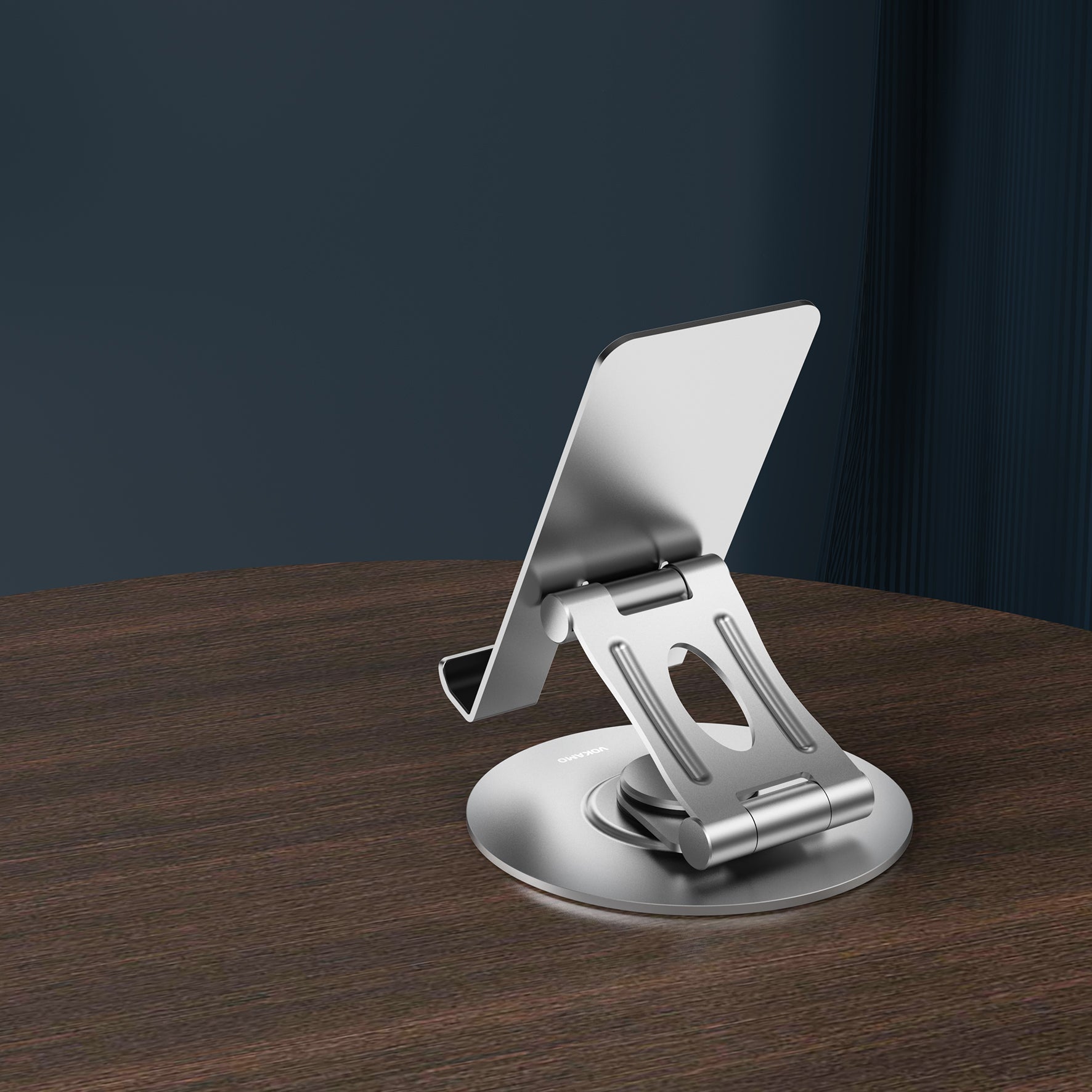 Tablet Stand Holder for iPad,Foldable,Aluminum,360° Rotating,Adjustable - VOKAMO