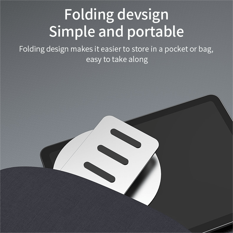 Tablet Stand Holder for iPad,Foldable,Aluminum,360° Rotating,Adjustable - VOKAMO