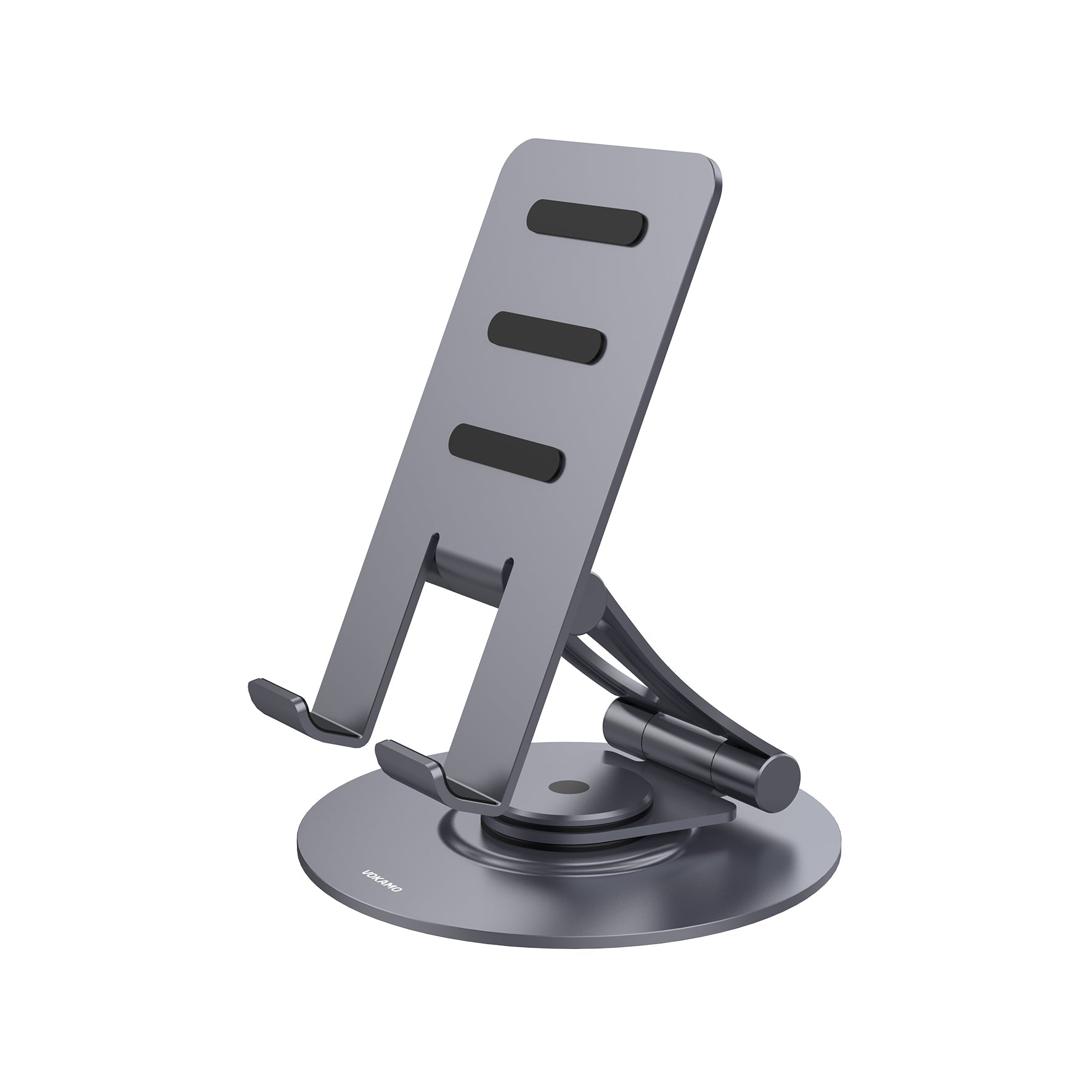 Tablet Stand Holder for iPad,Foldable,Aluminum,360° Rotating,Adjustable - VOKAMO