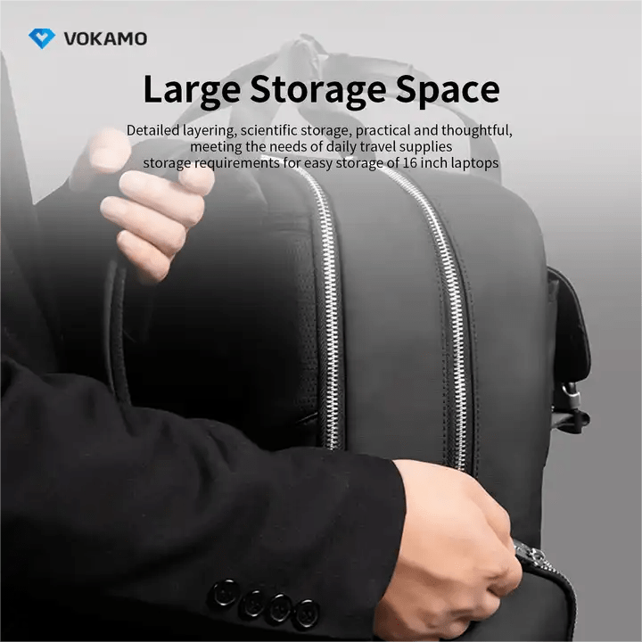 VOKAMO 16 Inches Backpack Bags For Men,Business Travel Bag with Large Capacity - VOKAMO