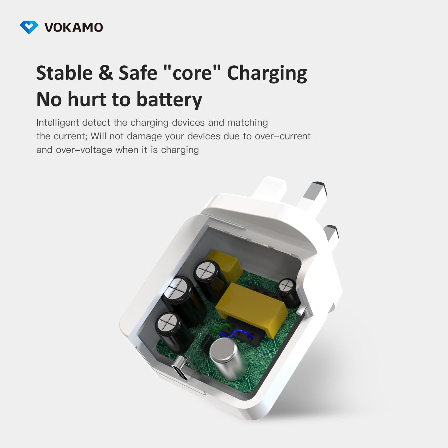 VOKAMO 18W USB - C PD Wall Charger,Type - C Fast Charging Adapter - VOKAMO