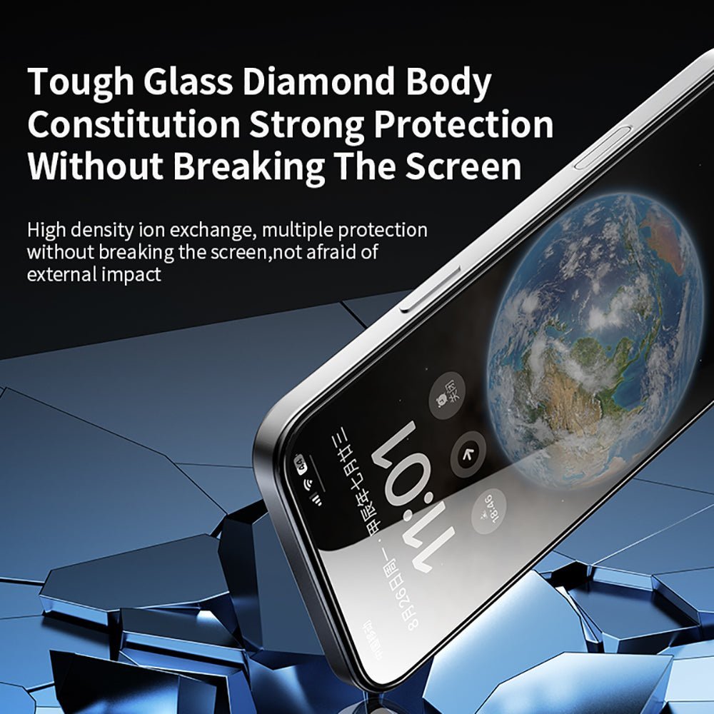 VOKAMO 3D HD Screen Protector Glass For iPhone 16 3d Tempered Glass Curved Full Cover For iPhone 16 Pro Max - VOKAMO