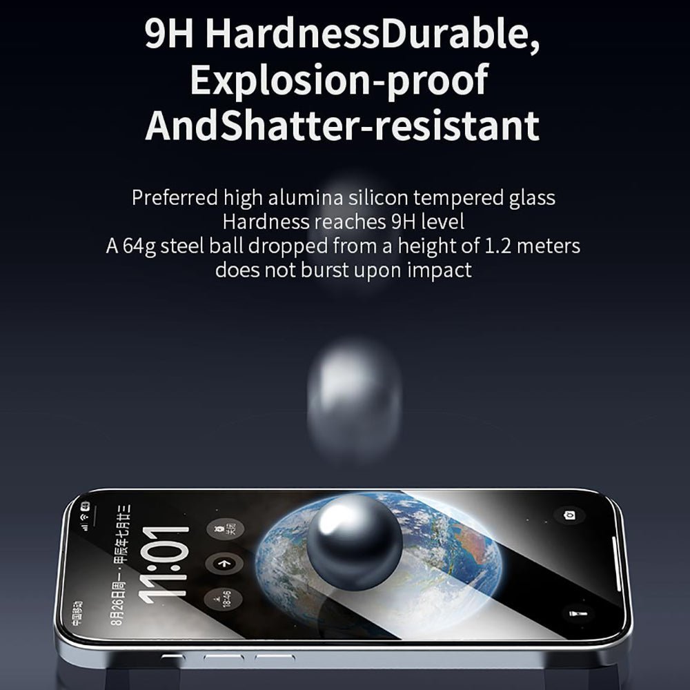 VOKAMO 3D HD Screen Protector Glass For iPhone 16 3d Tempered Glass Curved Full Cover For iPhone 16 Pro Max - VOKAMO