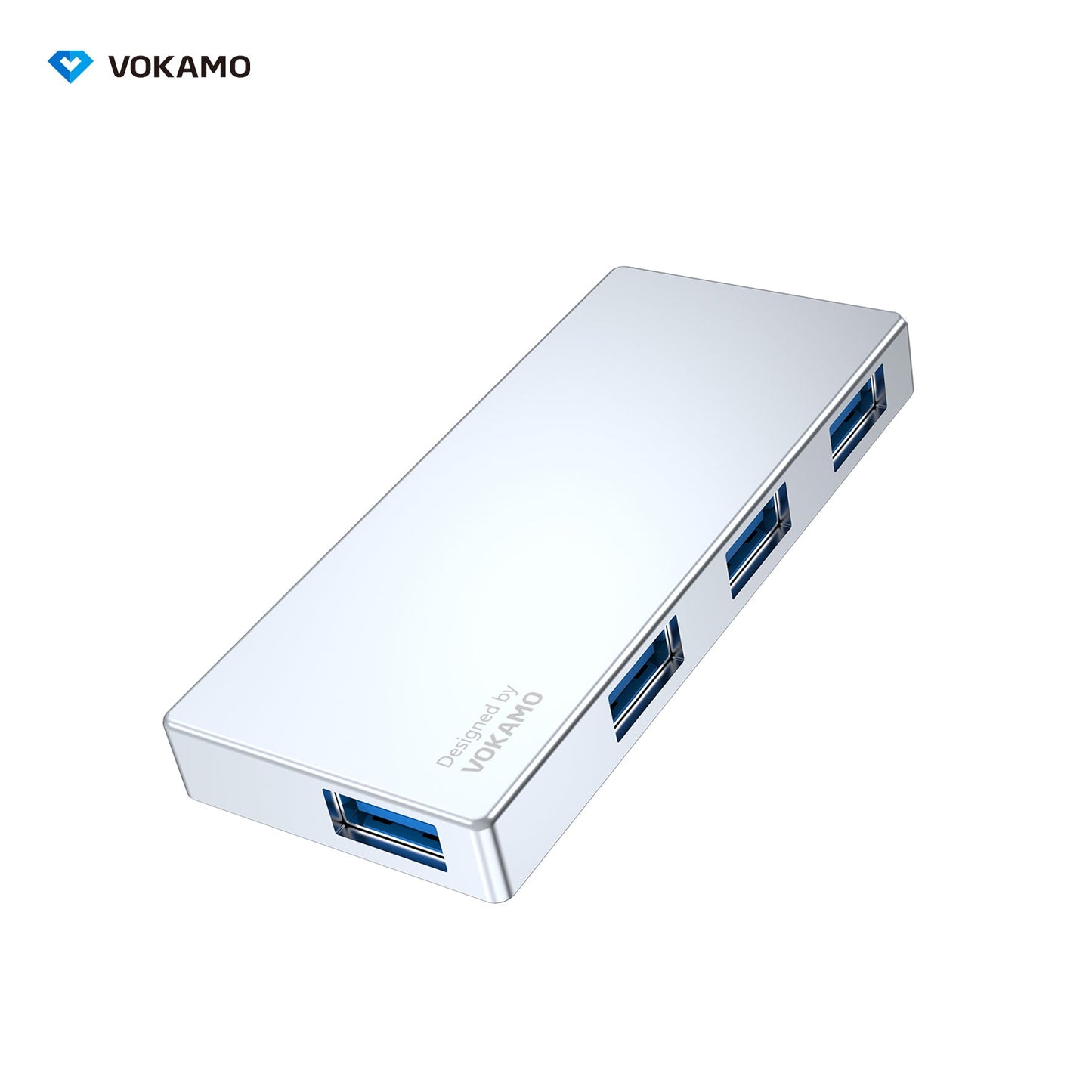 VOKAMO 4 in 1 USB C Hub High Speed 4 Port Type C Multiport Adapter USB 3.0 Expansion - VOKAMO