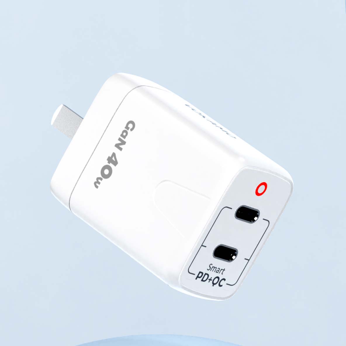 VOKAMO 40W Dual USB C Charger,Power Delivery Wall Charger (USB - C+USB - C) - VOKAMO