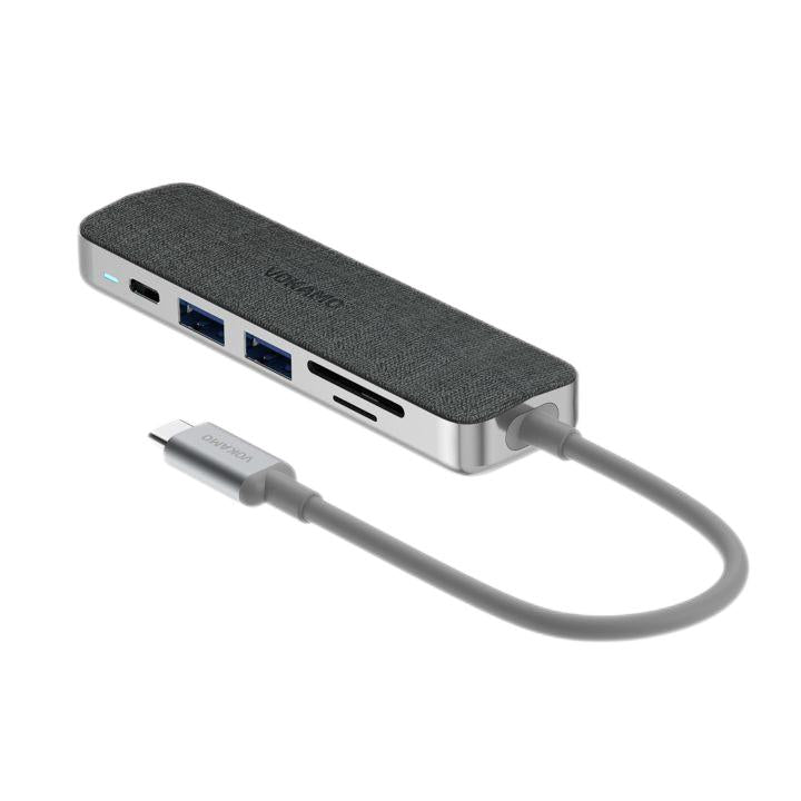 VOKAMO 6 in 1 USB C HUB,Slim 4K HDMI USB - C Hub For MacBook Huawei P30 MateBook etw - VOKAMO