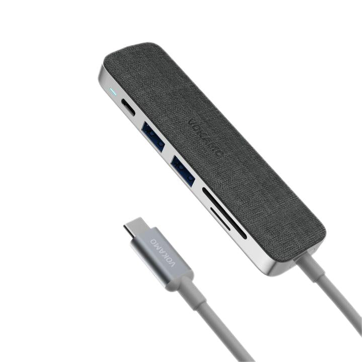 VOKAMO 6 in 1 USB C HUB,Slim 4K HDMI USB - C Hub For MacBook Huawei P30 MateBook etw - VOKAMO