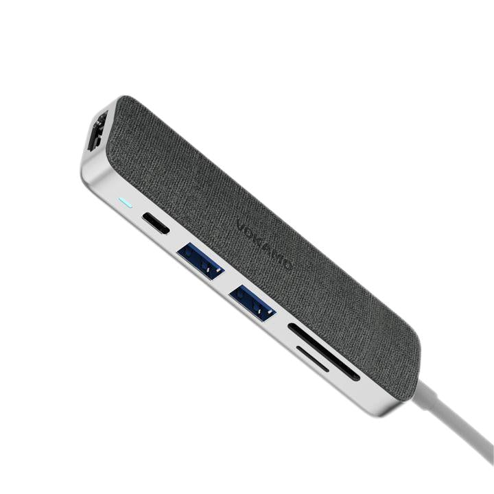 VOKAMO 6 in 1 USB C HUB,Slim 4K HDMI USB - C Hub For MacBook Huawei P30 MateBook etw - VOKAMO