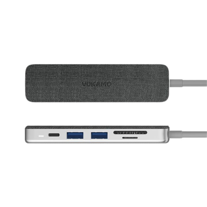 VOKAMO 6 in 1 USB C HUB,Slim 4K HDMI USB - C Hub For MacBook Huawei P30 MateBook etw - VOKAMO