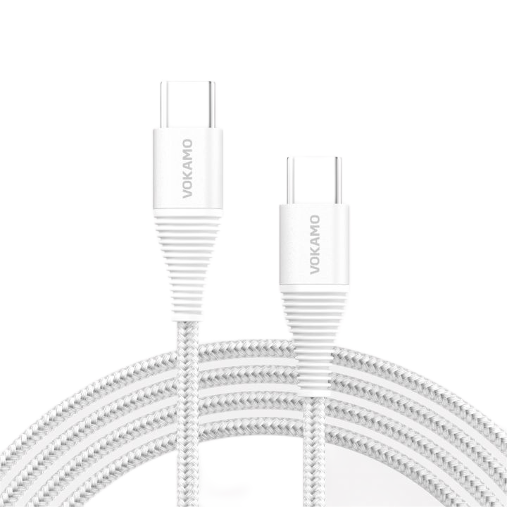 VOKAMO 60W Braided USB - C to USB - C Fast Charging Cable - VOKAMO
