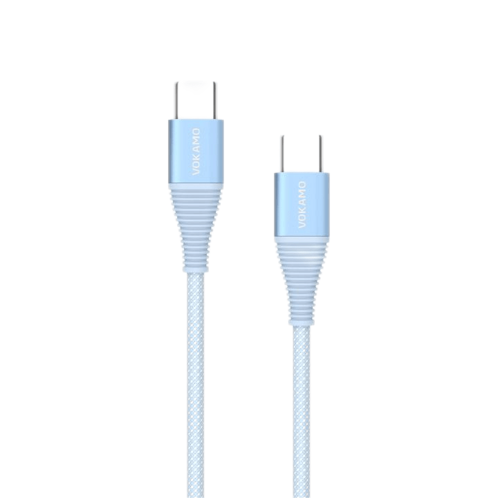 VOKAMO 60W Braided USB - C to USB - C Fast Charging Cable - VOKAMO