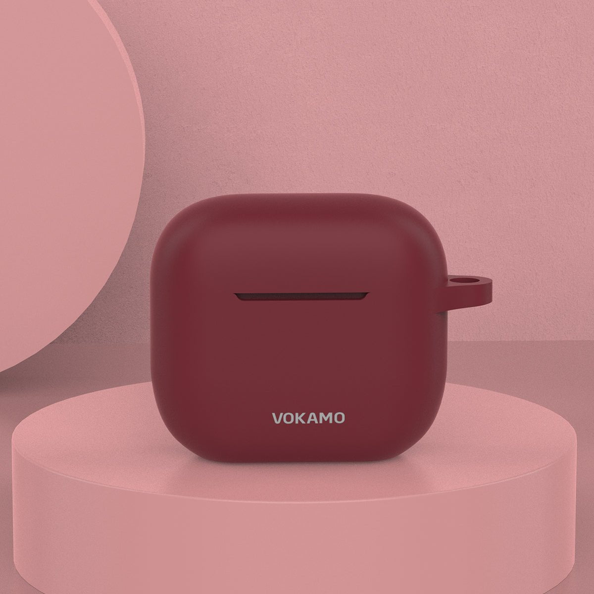 VOKAMO AirPods 3 Case Cover, Silicone AirPods Case with Keychain Compatible with Apple AirPod 3rd Generation 2021 - VOKAMO