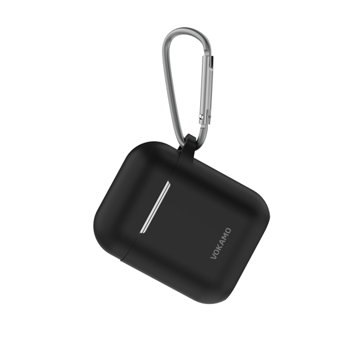 VOKAMO AirPods Case Cover, Soft Silicone Protective Cover with Keychain Compatible with Apple AirPods 2nd 1st Generation Case - VOKAMO
