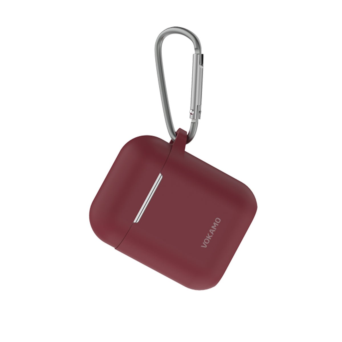 VOKAMO AirPods Case Cover, Soft Silicone Protective Cover with Keychain Compatible with Apple AirPods 2nd 1st Generation Case - VOKAMO