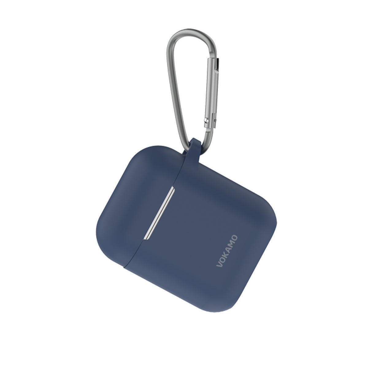 VOKAMO AirPods Case Cover, Soft Silicone Protective Cover with Keychain Compatible with Apple AirPods 2nd 1st Generation Case - VOKAMO
