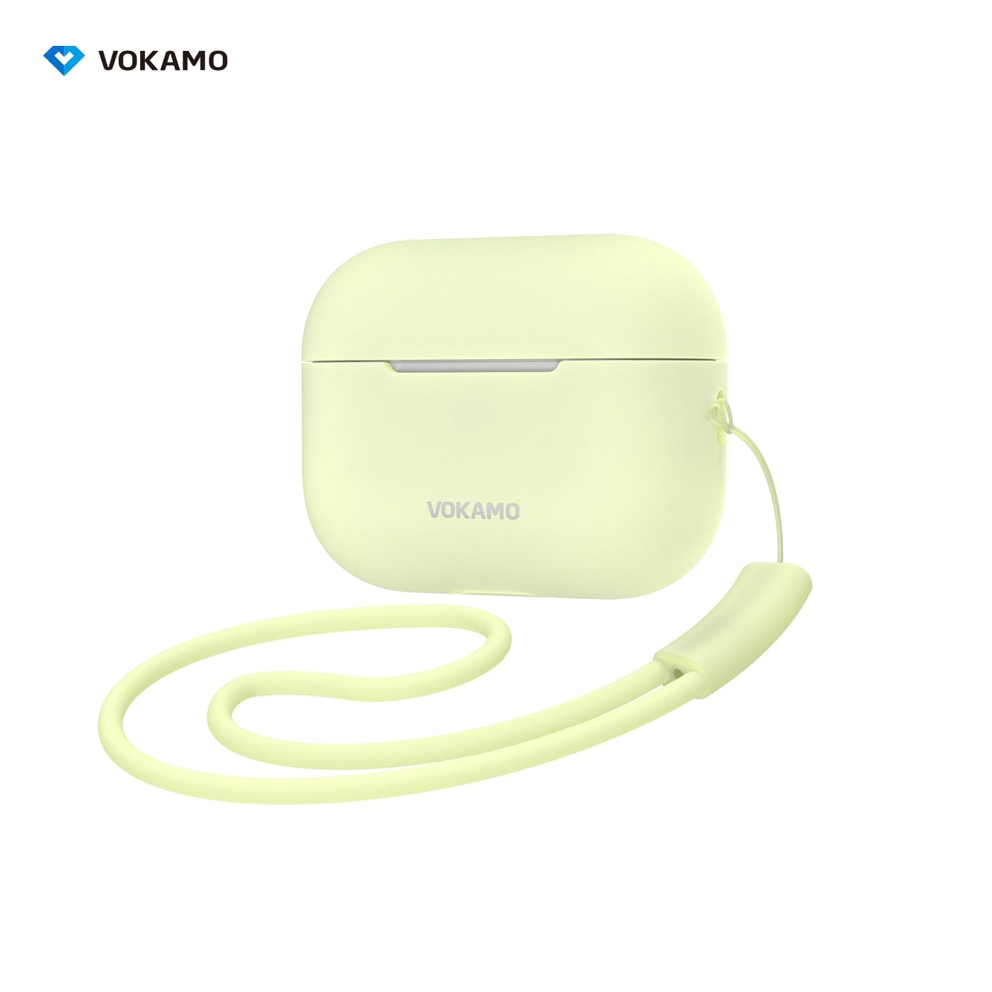 VOKAMO Airpods Pro 2 Case, Soft Silicone Skin Cover Protective Cases with Lanyard Compatible for AirPod Pro 2nd Generation - VOKAMO
