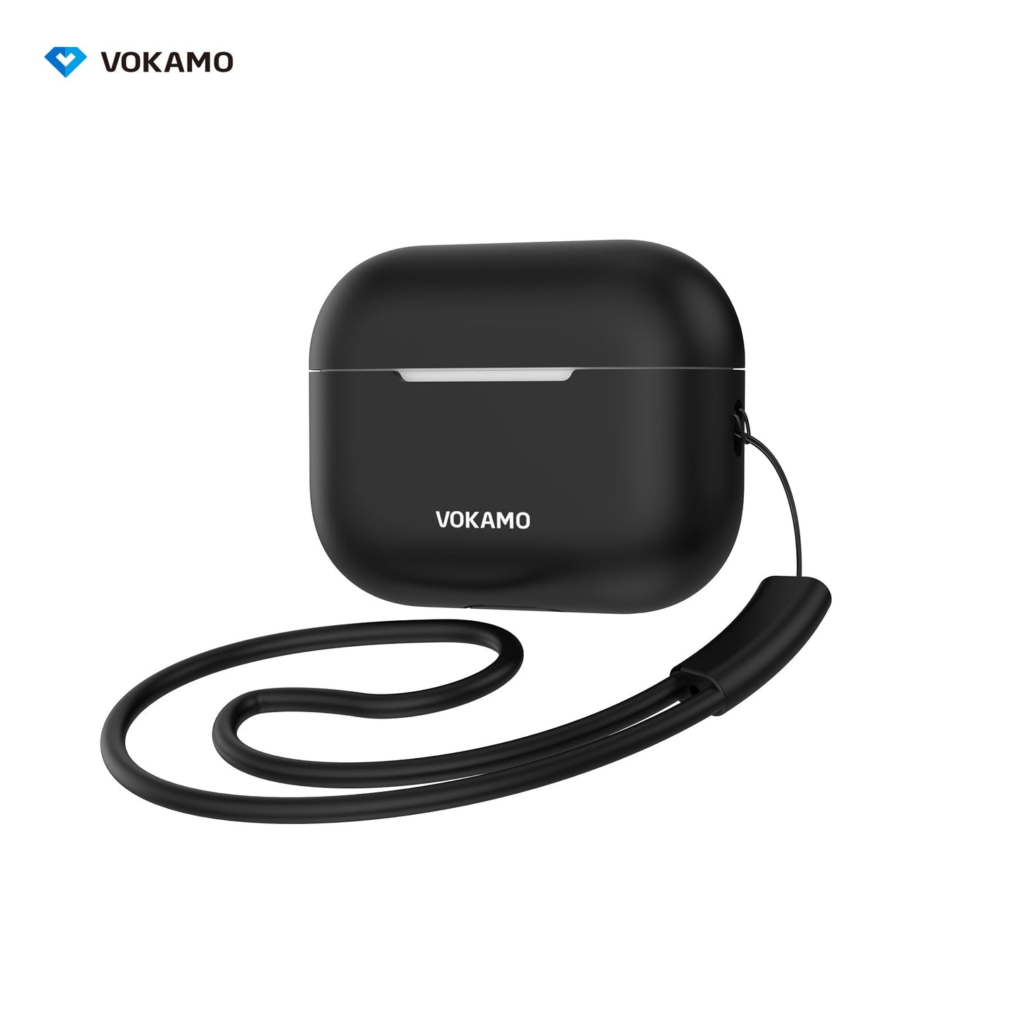 VOKAMO Airpods Pro 2 Case, Soft Silicone Skin Cover Protective Cases with Lanyard Compatible for AirPod Pro 2nd Generation - VOKAMO