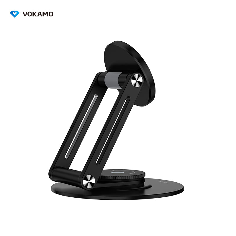 VOKAMO Alloy 360 Rotation Foldable Magnetic Phone Holder For Desk - VOKAMO
