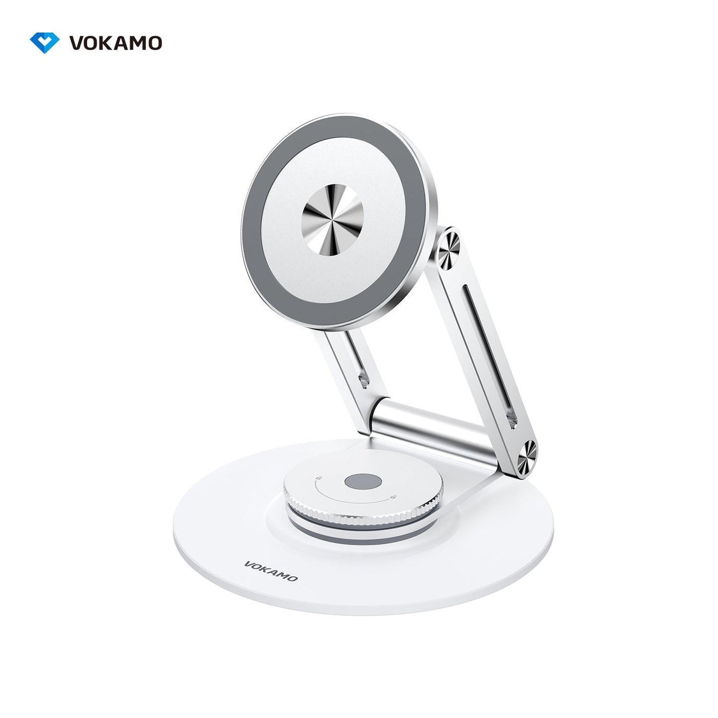 VOKAMO Alloy 360 Rotation Foldable Magnetic Phone Holder For Desk - VOKAMO