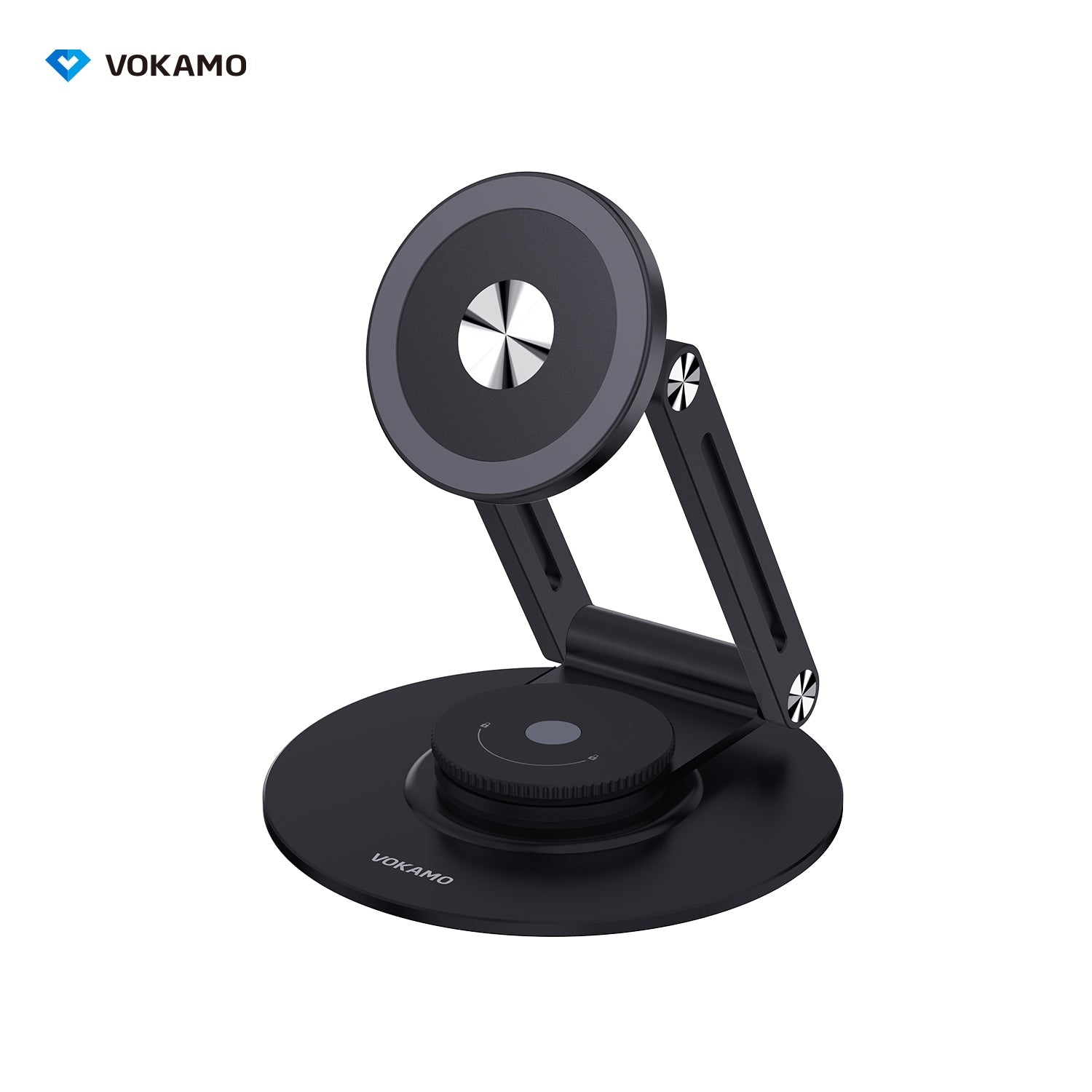 VOKAMO Alloy 360 Rotation Foldable Magnetic Phone Holder For Desk - VOKAMO