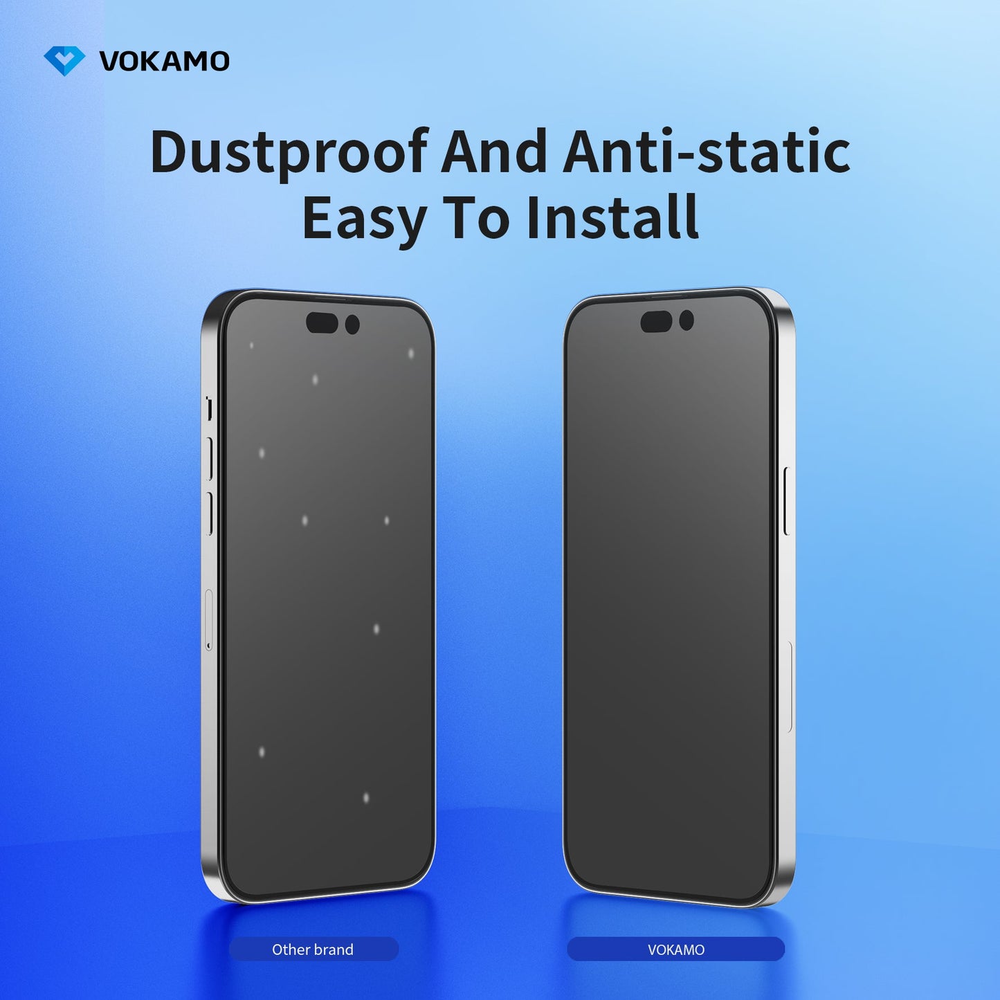 VOKAMO Anti - Glare Screen Protector Guard for iPhone 14 Pro Max/14/14 Plus/14 Pro Matte Tempered Glass - VOKAMO