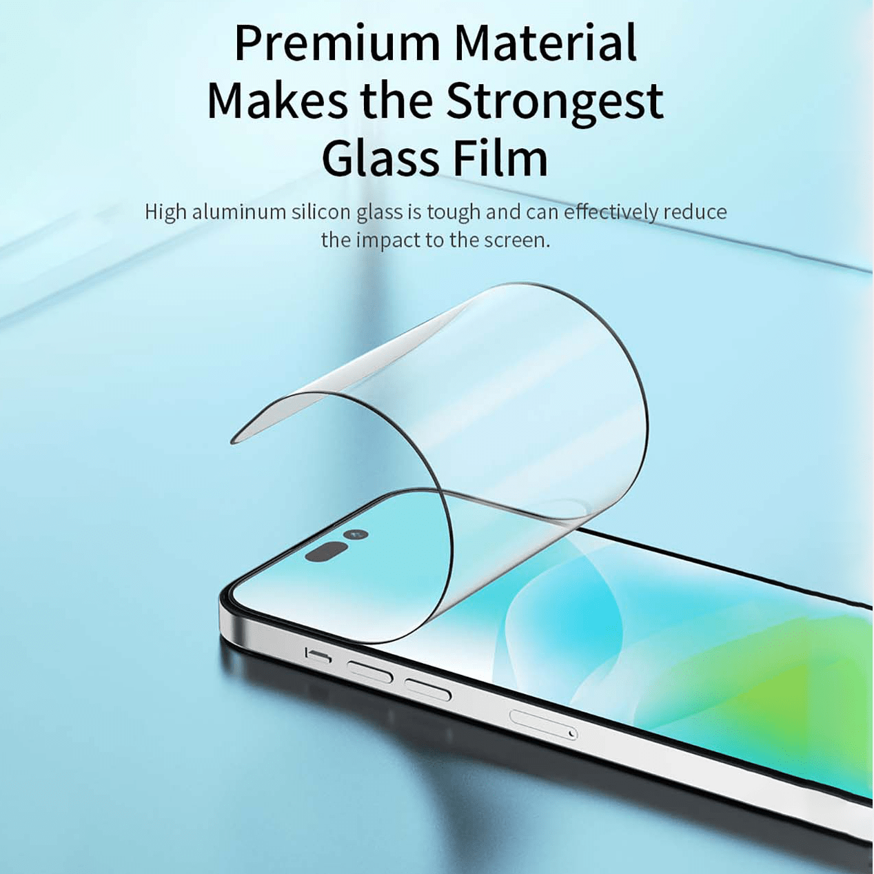 VOKAMO Antibacterial Screen Protector For iPhone 14 Pro Max/14 Plus/14/14 Pro Tempered Glass 9H 2.5D HD - VOKAMO