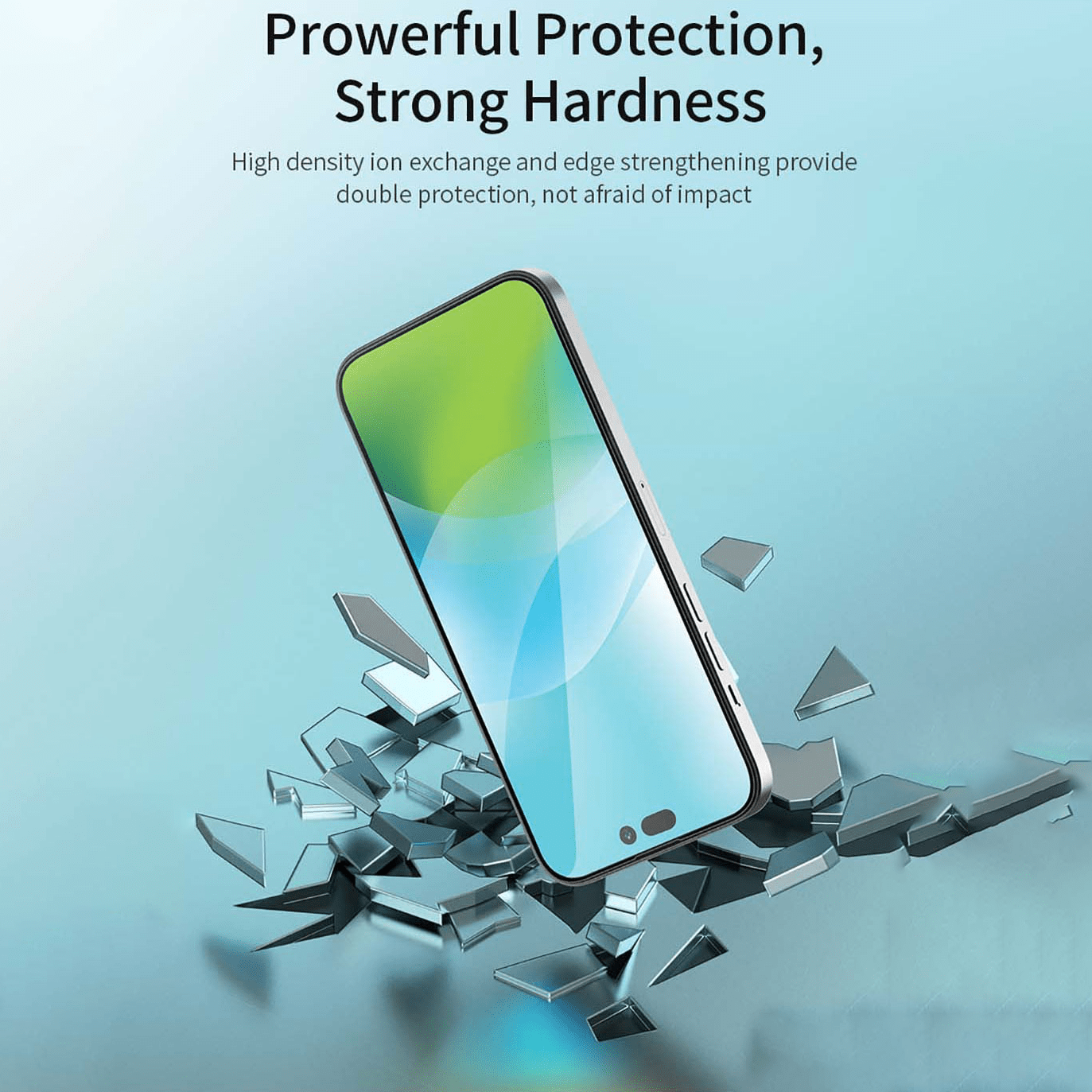 VOKAMO Antibacterial Screen Protector For iPhone 14 Pro Max/14 Plus/14/14 Pro Tempered Glass 9H 2.5D HD - VOKAMO