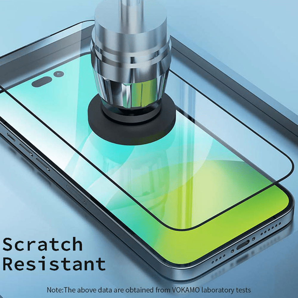 VOKAMO Antibacterial Screen Protector For iPhone 14 Pro Max/14 Plus/14/14 Pro Tempered Glass 9H 2.5D HD - VOKAMO