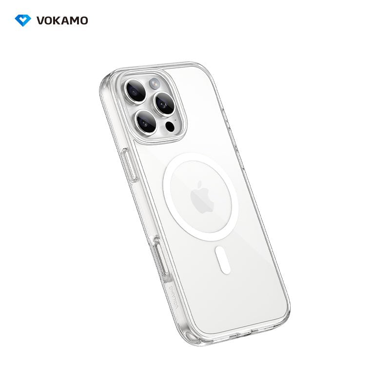 VOKAMO Apple iPhone 16 Pro Max Case MagSafe Compatible - Clear Glow in the Dark - VOKAMO